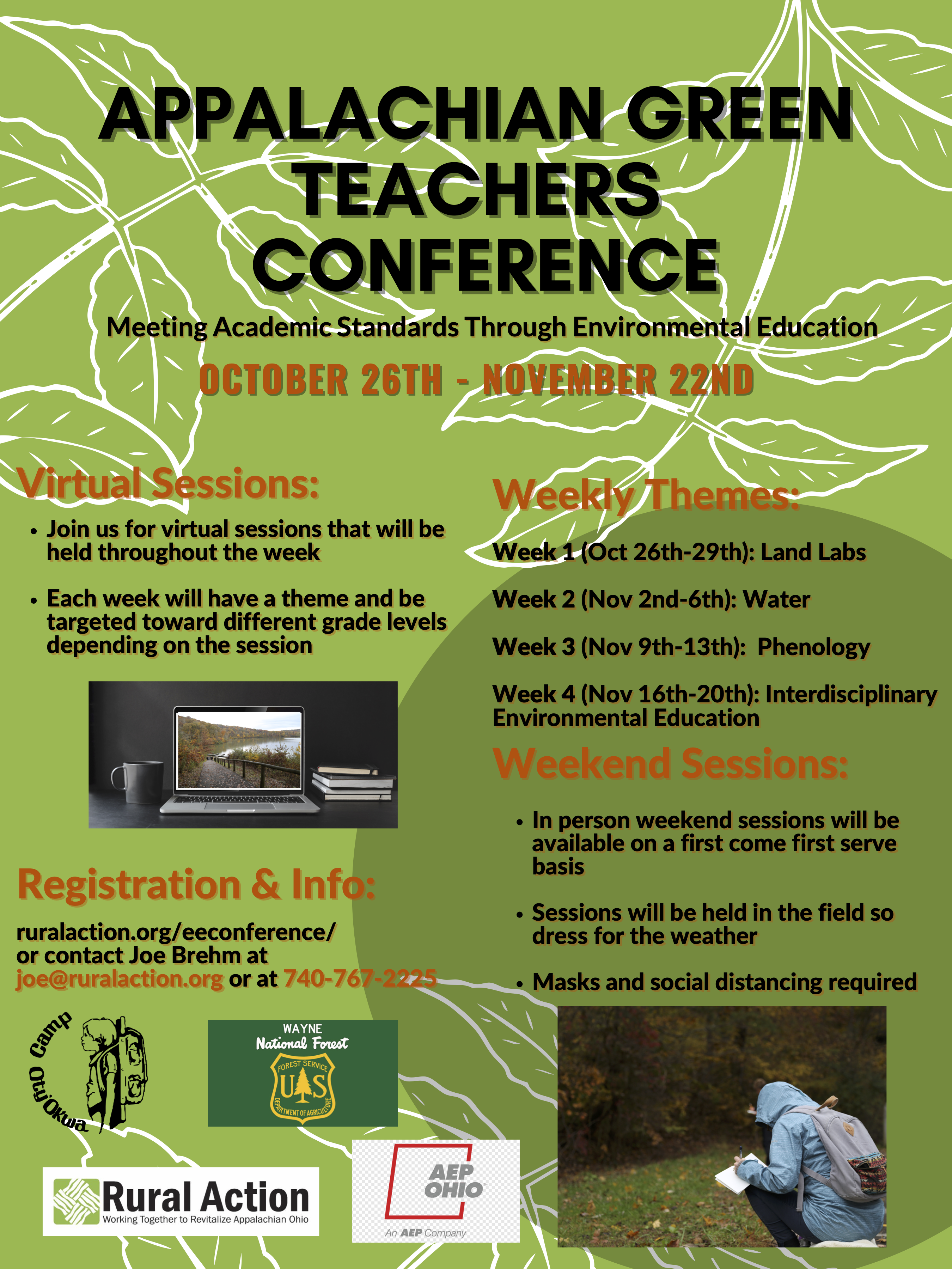 Appalachian Green Teachers Conference 2020 flyer
